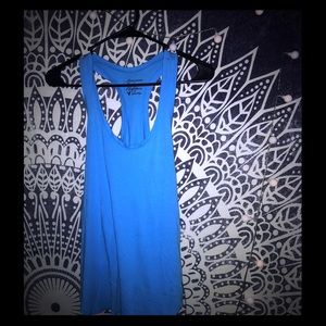 Women’s American Eagle racerback Blue Tank Top EUC